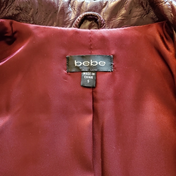 Bebe Burgundy Peacoat - Picture 4 of 4